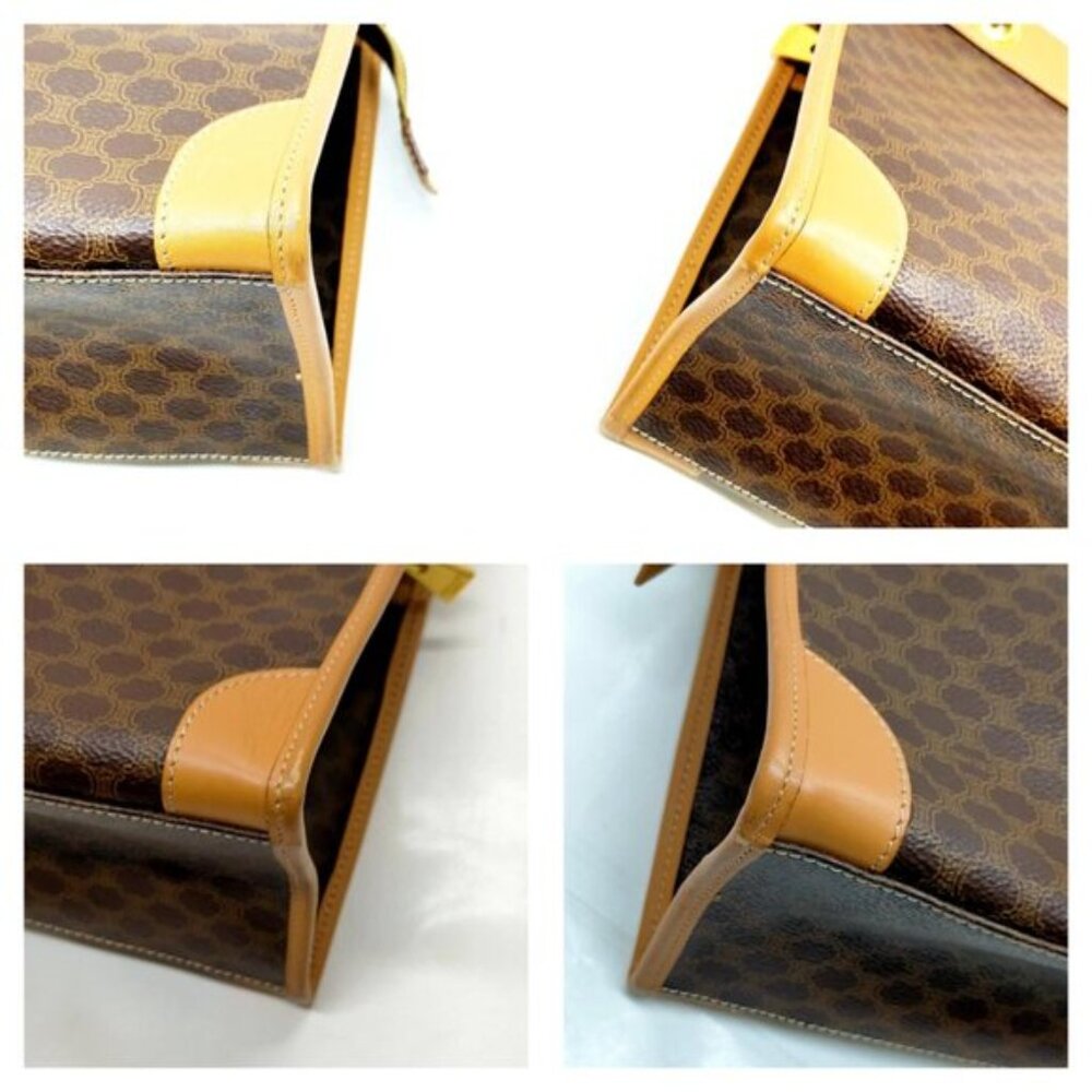 CELINE Brown PVC Hand Bag mon582-102525 - Picture 10 of 16